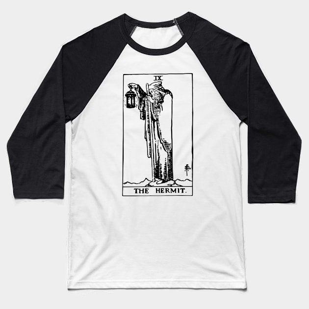 Tarot Card - Hermit Baseball T-Shirt by isstgeschichte